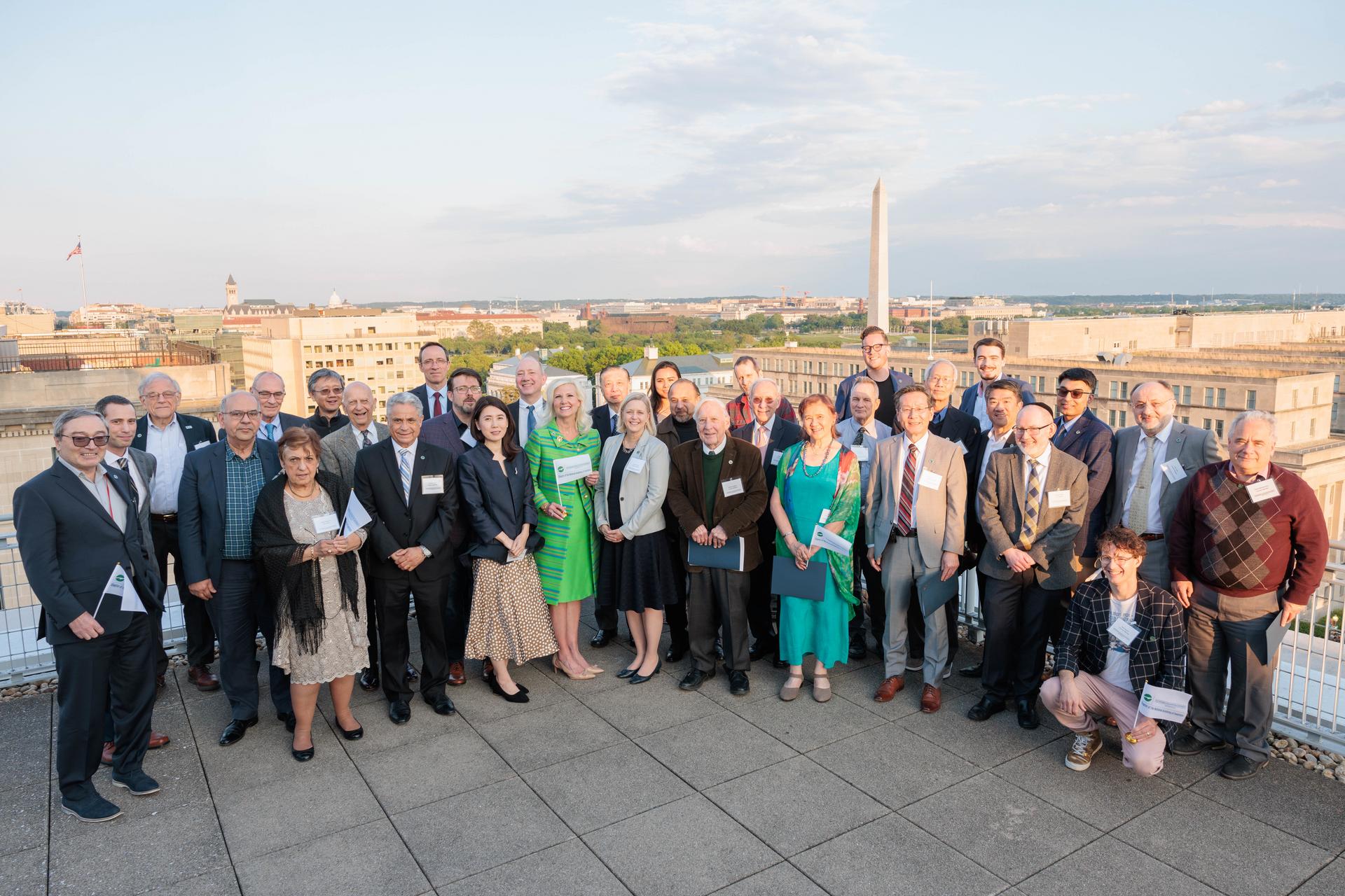 Inductees of the new GW NAI Chapter pictured together