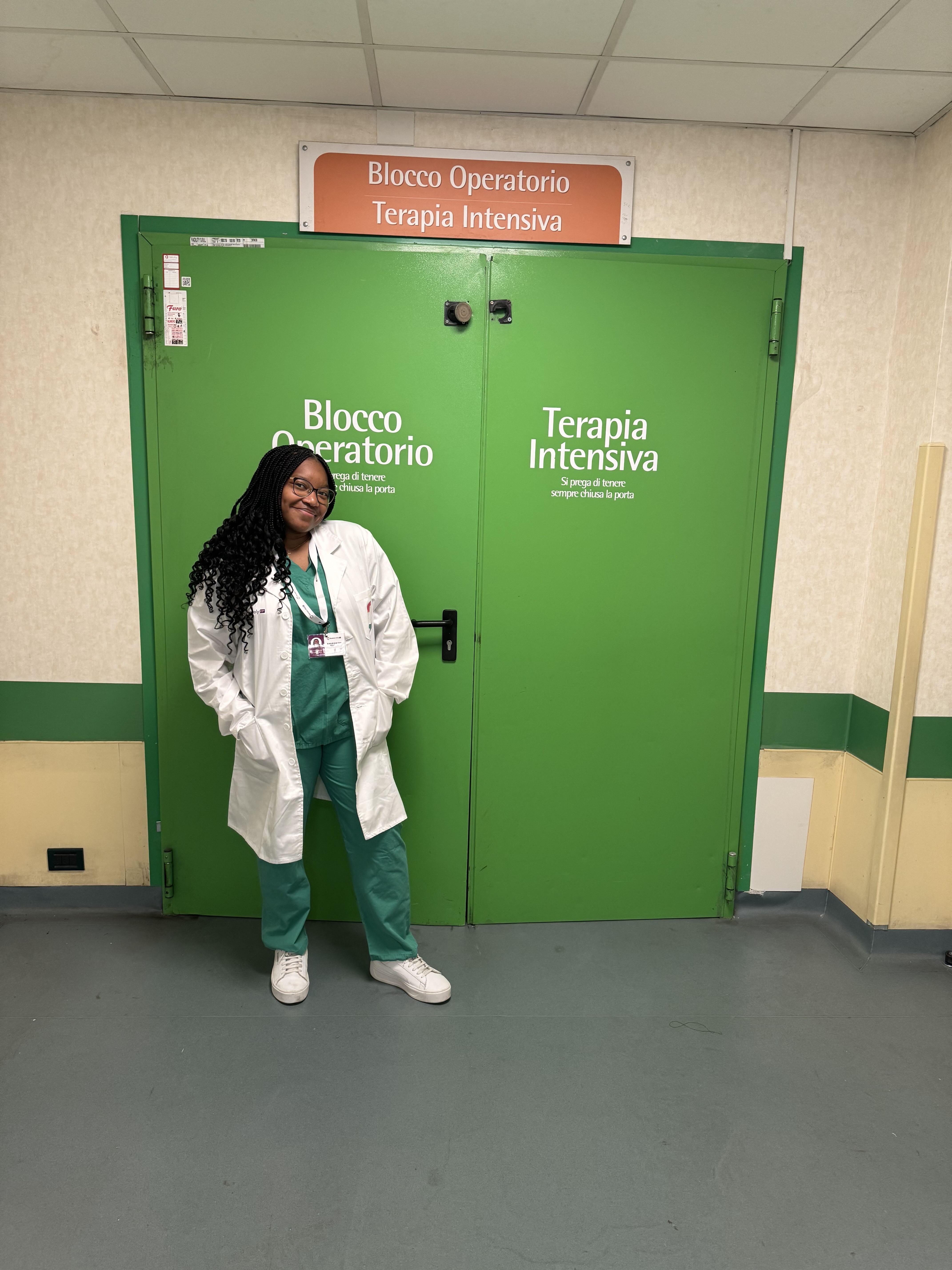 Alexandra Mandewo at the Hospital