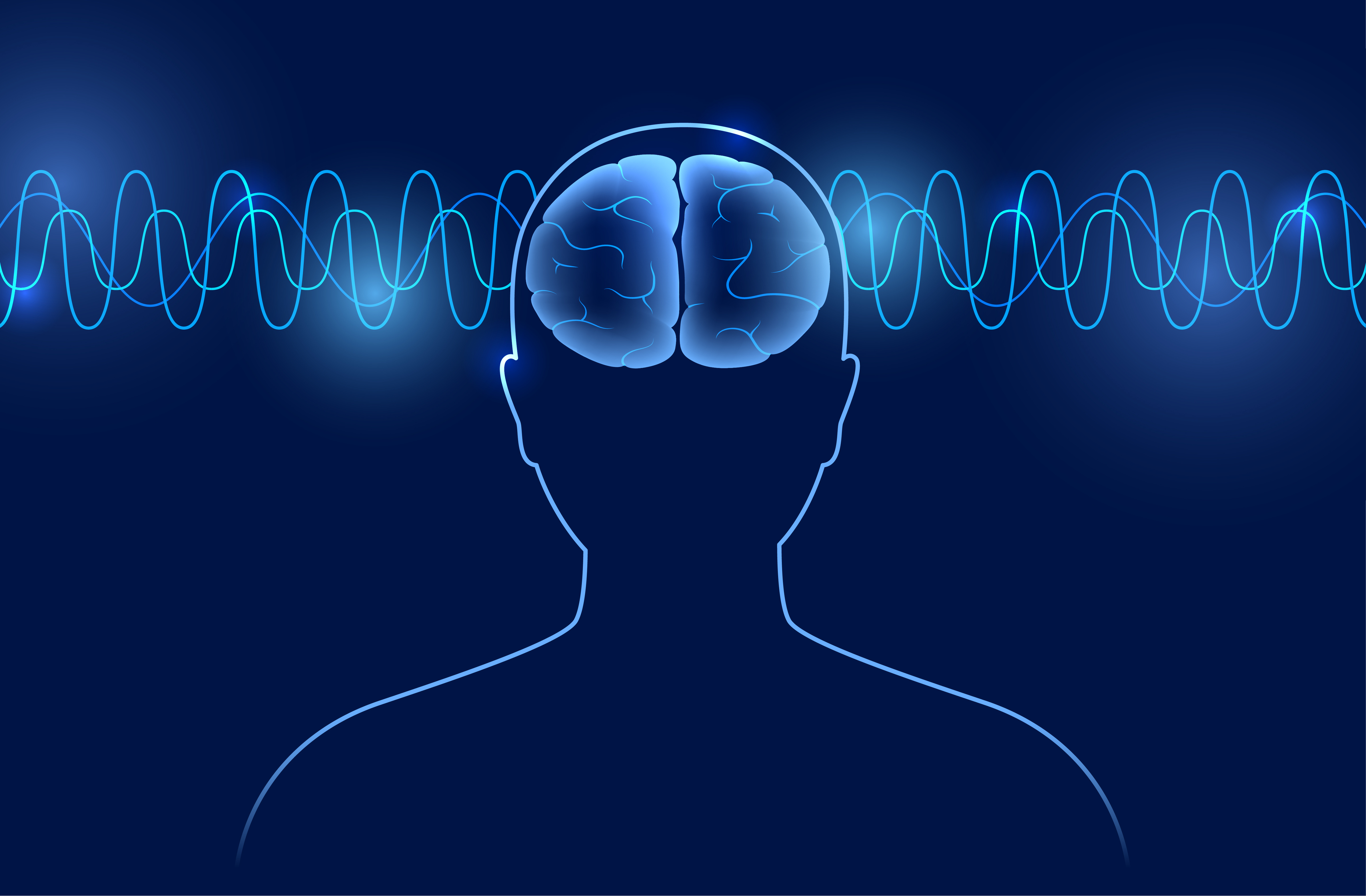 Brain wave graphic